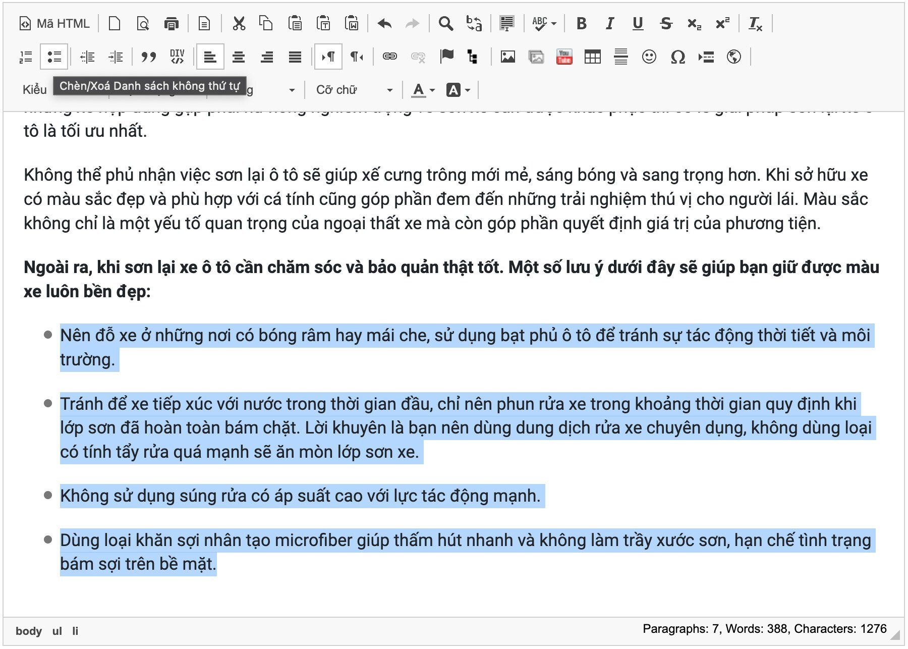 Chèn danh sách không thứ tự Chèn danh sách không thứ tự