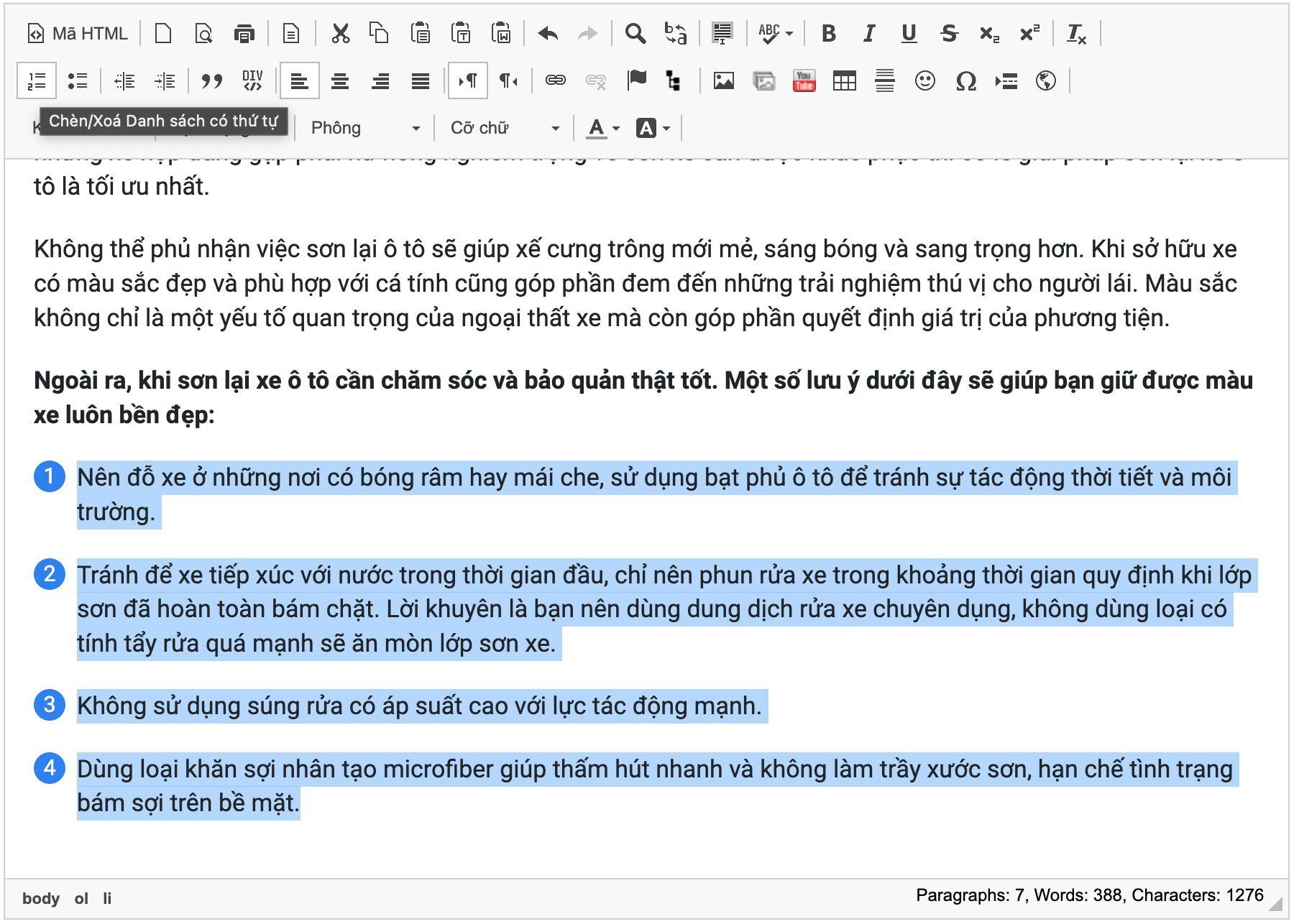 Chèn danh sách có thứ tự Chèn danh sách có thứ tự