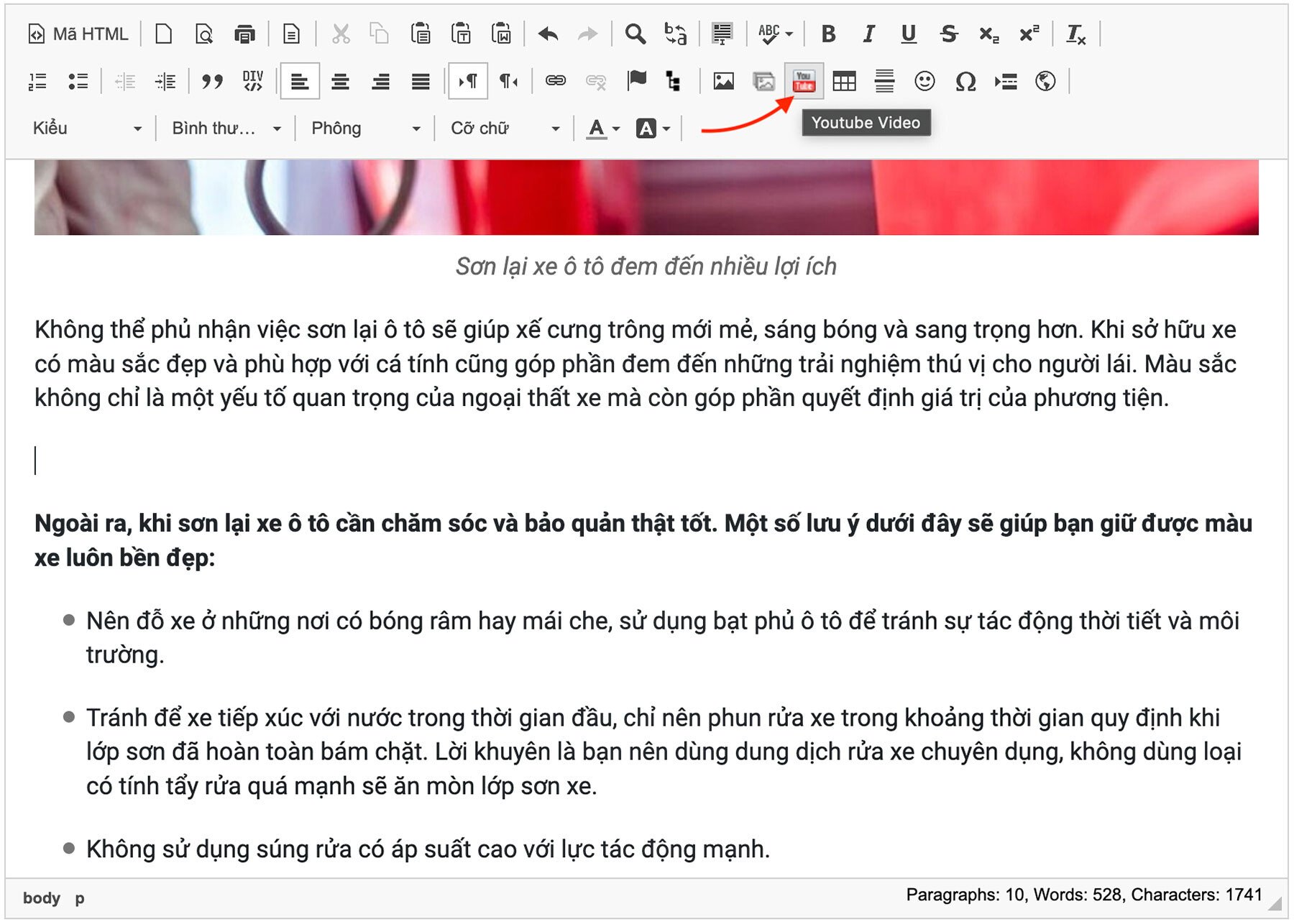 Chèn Video Youtube vào bài viết Chèn Video Youtube vào bài viết